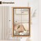 22" x 36" Wall Mount Hanging Rectangular Mirror Wood Framed Farmhouse Decor